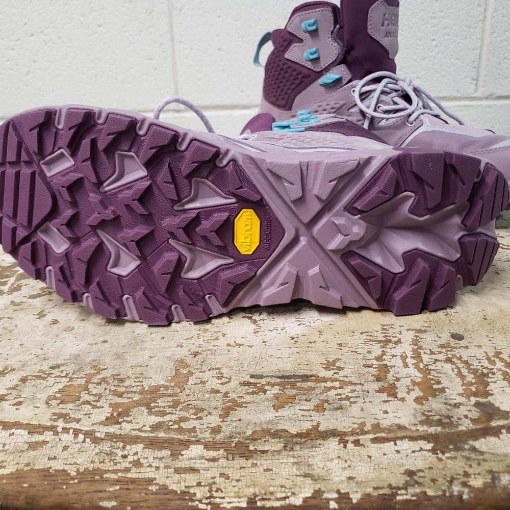 HOKA ONE ONE ANACAPA Boots ~Mid GORE-TEX~ Women’s 9.5 B ~ Elderberry ~ Sky Blue - Picture 8 of 8